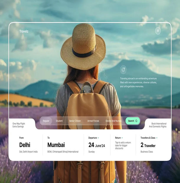 AIMate project - Travel Website Design